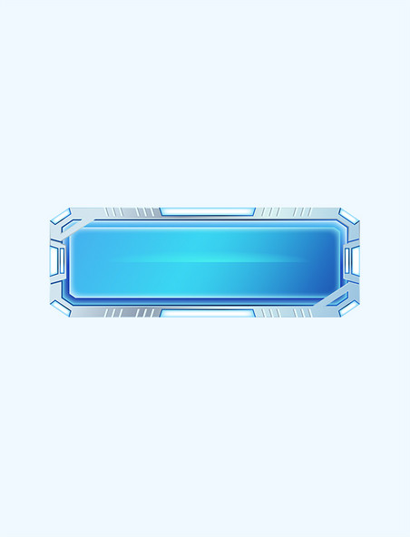 科技机械蓝色标题框边框