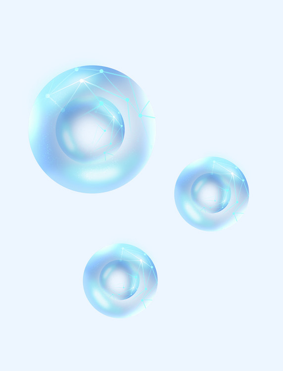 医疗美容高科技分子因子原子气泡元素
