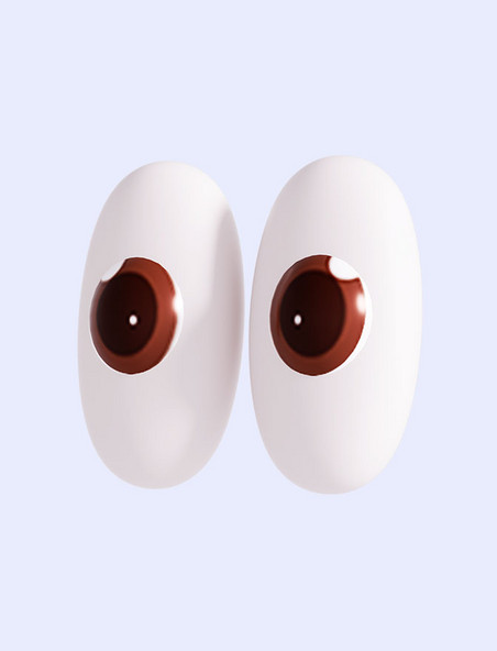 3D立体卡通眼睛元素大眼睛表情
