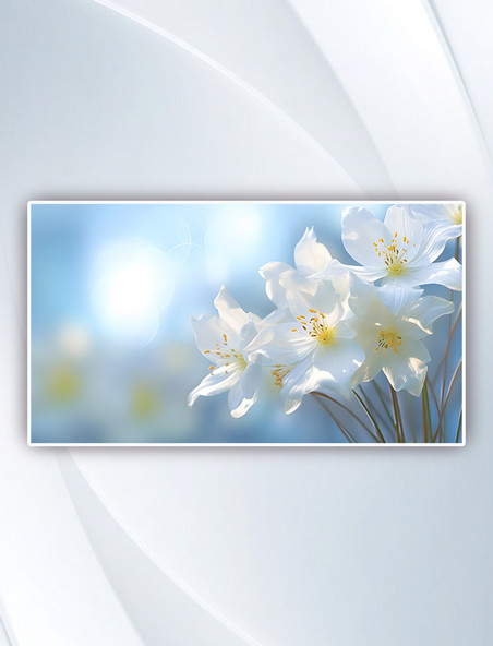 简约鲜花花朵植物主题背景摄影图