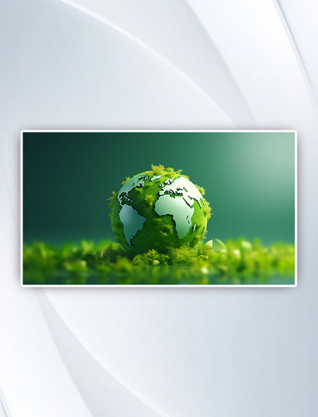 3D环保保护环境绿色地球节能地球日