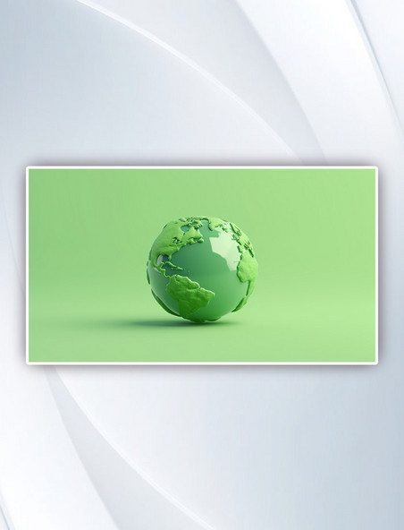 3D环保绿色地球节能地球日摄影图