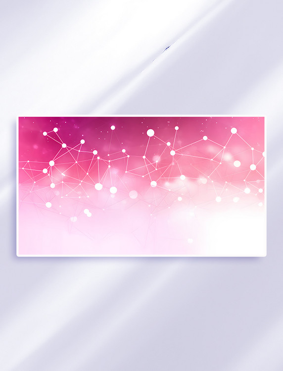 粉色科技几何线条背景