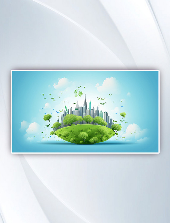 环保节能主题绿色保护环境城市环保摄影图