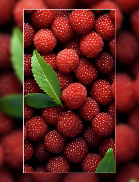 新鲜水果红色树莓