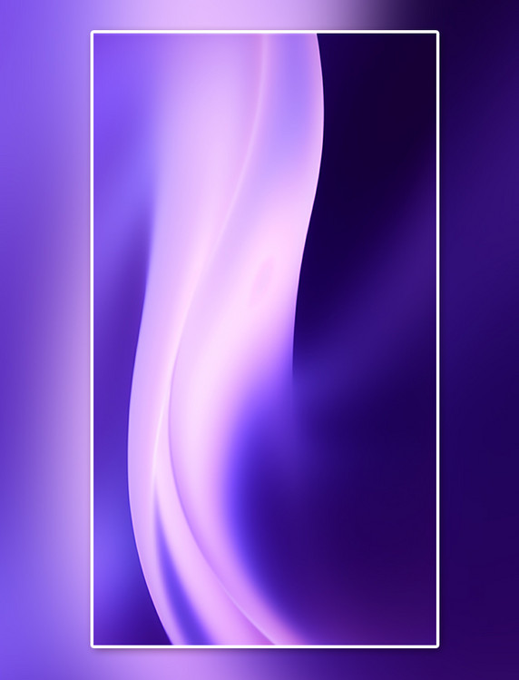 简约 紫色渐变手机壁纸抽象光滑的曲线线条