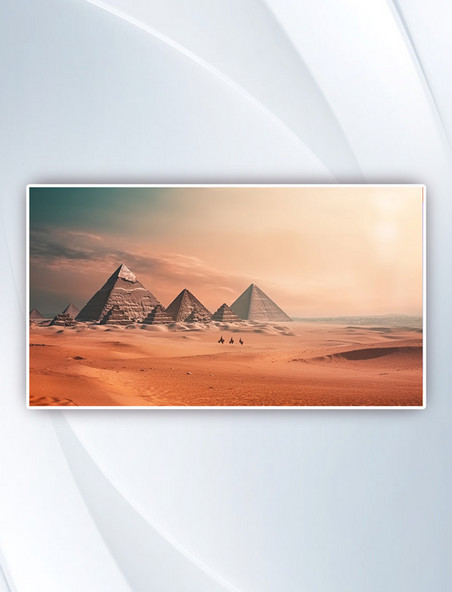 抽象创新古代文明金字塔励志摄影图
