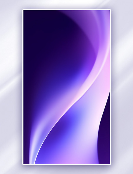 紫色渐变手机壁纸抽象光滑的曲线线条背景