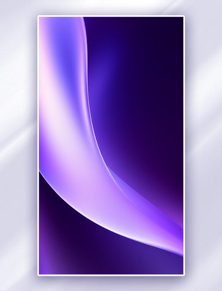 手机壁纸紫色渐变抽象光滑的曲线线条