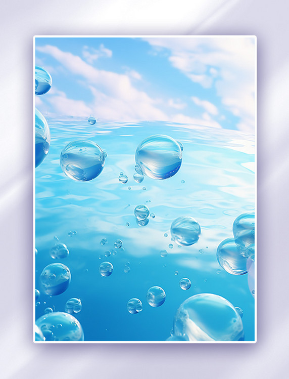 透明浅色高分子材料科技背景