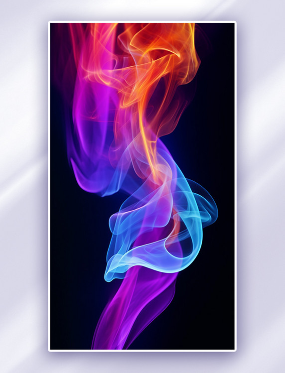 红蓝紫色烟雾漂浮背景