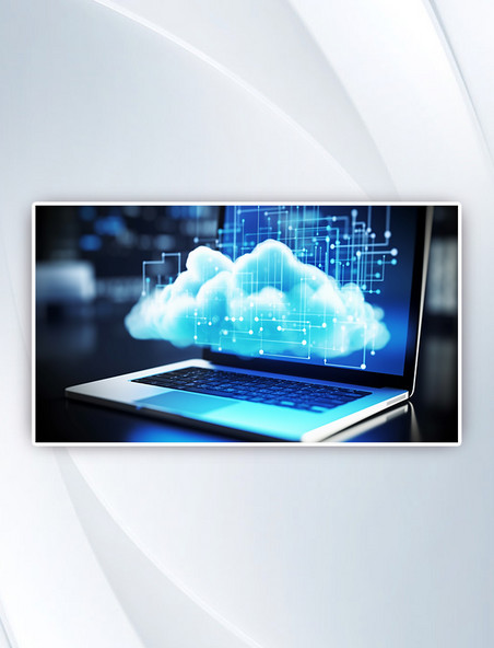 云信息云数据云技术概念电脑背景