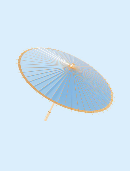 3D立体古风纸伞油纸伞