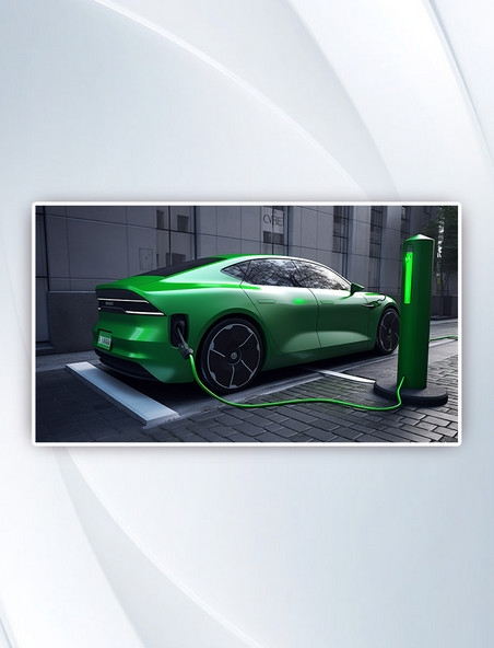新能源汽车绿色低碳环保高清图