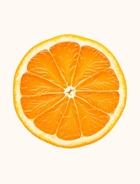 橘子橙色好吃的水果元素