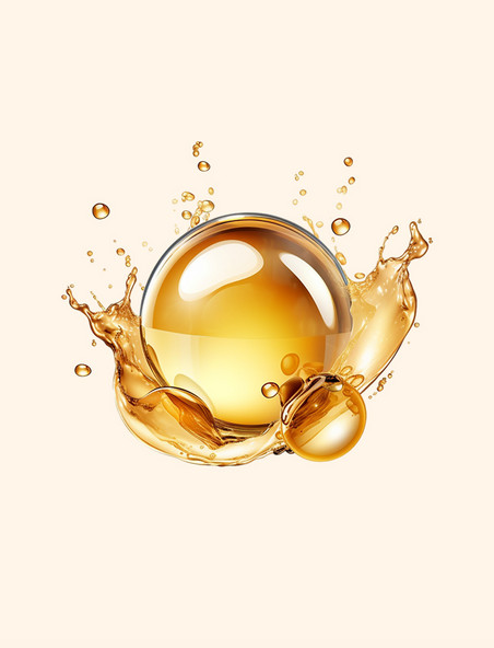 金油液泡宏观载体化妆品元素