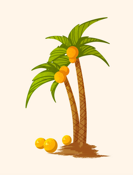 沙滩旅行椰子树植物