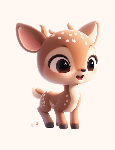 3D立体可爱小鹿