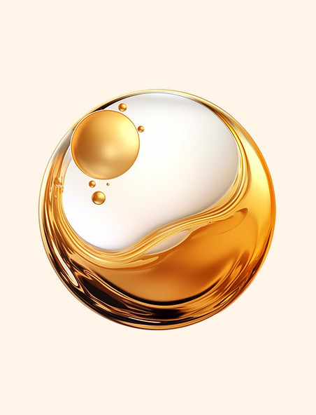 金油气泡液泡宏观载体化妆品