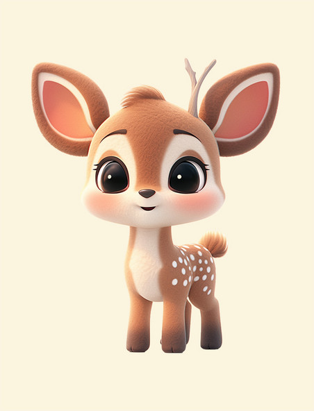 立体可爱小鹿