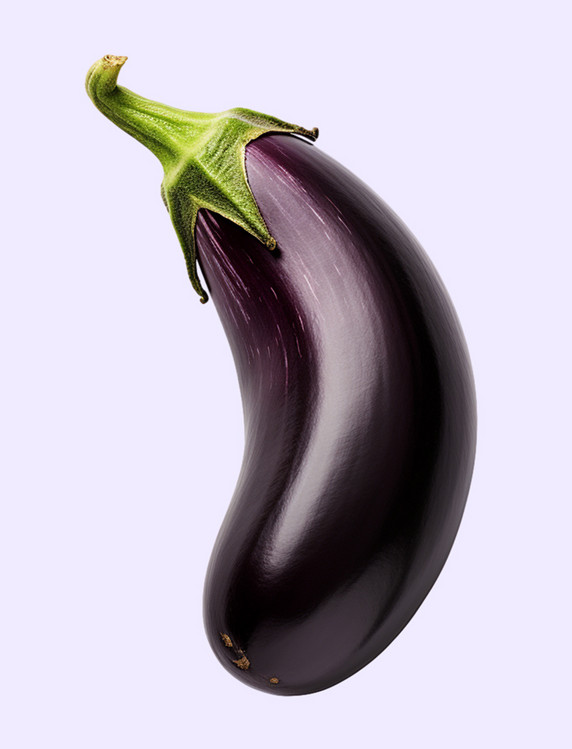 紫色的茄子素菜类元素