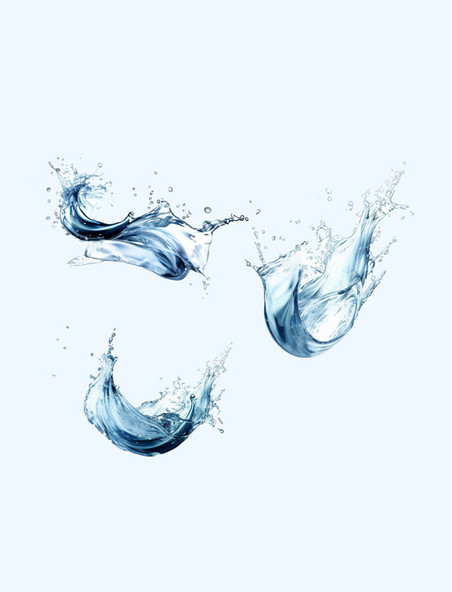 液体水花水中液体的动态运动元素