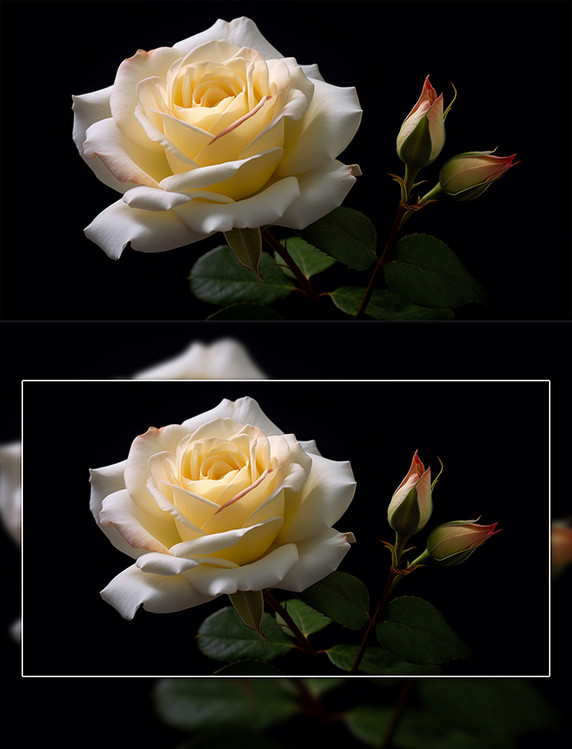 唯美植物花草玫瑰花花骨朵七夕情人节