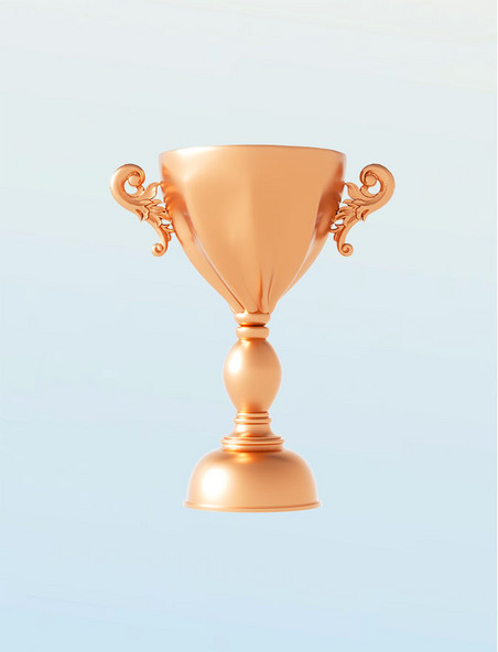 3D立体颁奖奖杯元素