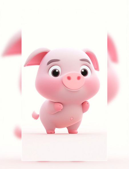 3D12生肖生肖猪插画