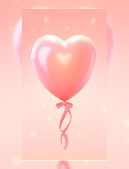 膨胀装饰粉红色桃心氢气球
