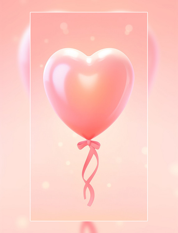 膨胀装饰粉红色桃心氢气球