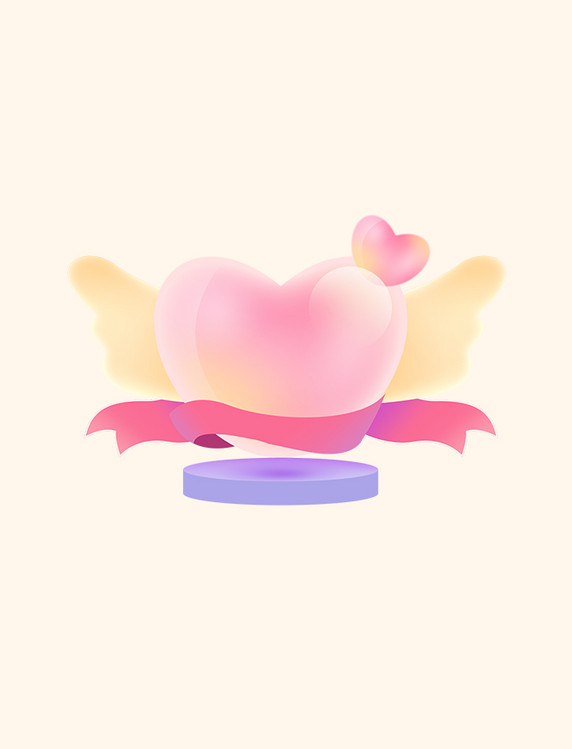 七夕情人节与你相约天使爱心