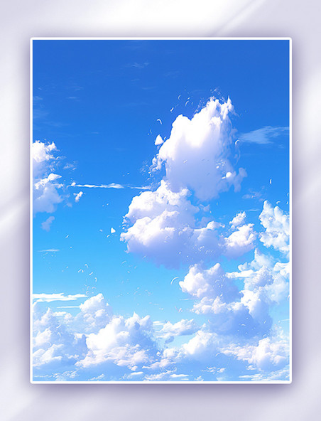  唯美 蓝天白云天空素材背景 