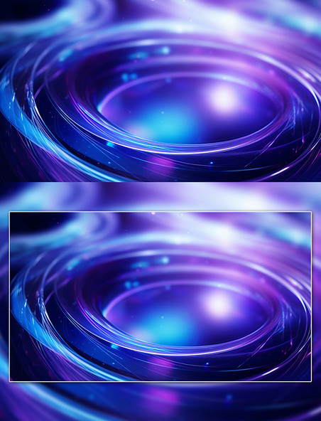 蓝紫色科技感科技光圈背景