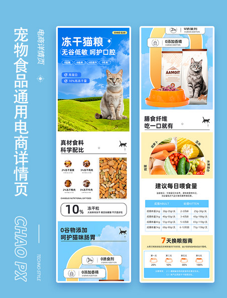 宠物食品猫粮促销介绍电商详情页