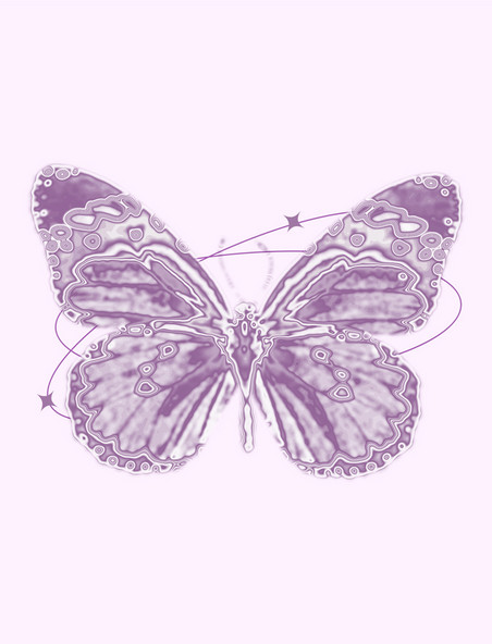 液态金属蝴蝶紫色元素