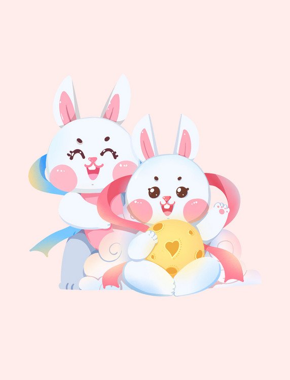 兔年中秋中秋节玉兔仙子标题框