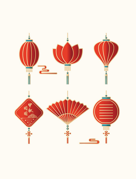 中秋中秋节中国风装饰灯笼节日吊饰