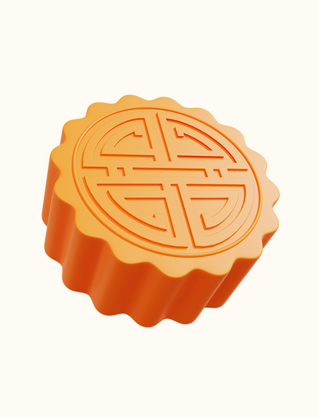 3D立体中秋节月饼美食