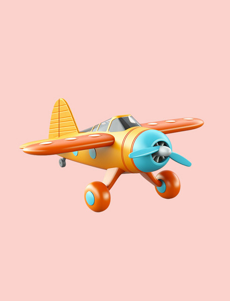 动漫3D玩具飞机