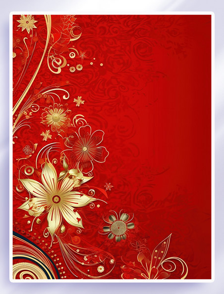 红色喜庆新年新春背景