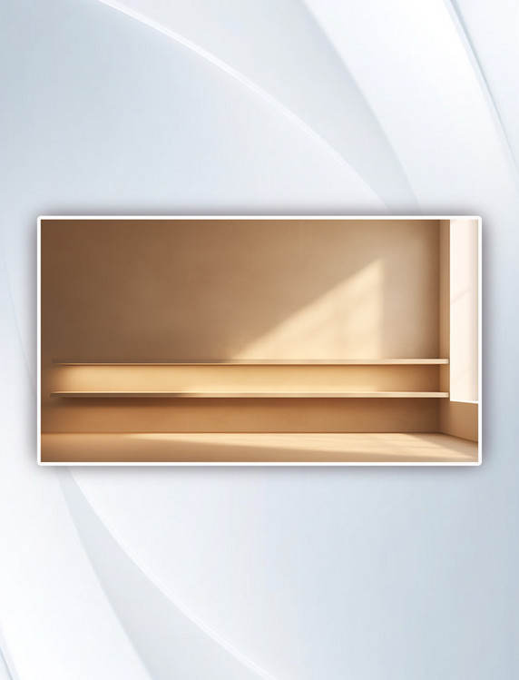 奶油原木风客厅设计背景摄影图室内家具