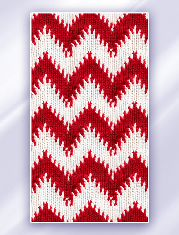 圣诞雪花红白相间圣诞节毛线纹理底纹背景