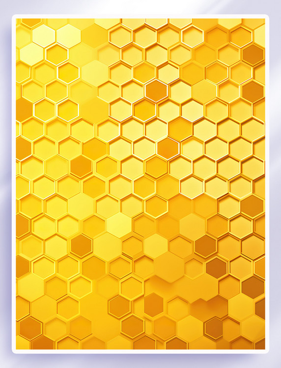 抽象黄色蜂窝图案背景蜂巢