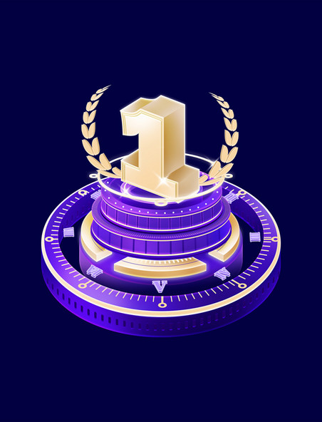 紫色金色冠军奖杯第一名排名榜单销量榜排行榜元素