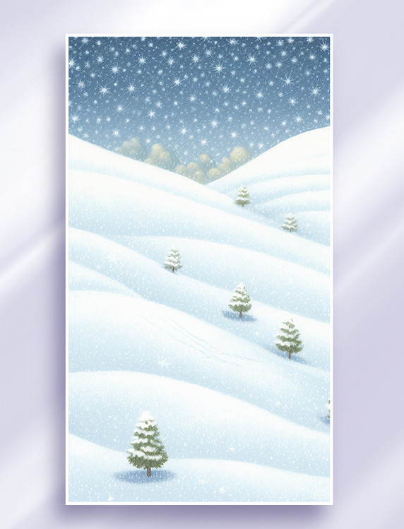 唯美风景冬天冬季大雪大寒场景背景