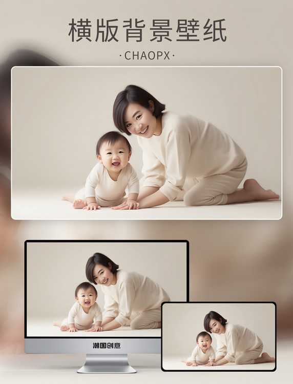 母子母亲节母婴婴儿母亲亲子人像摄影17