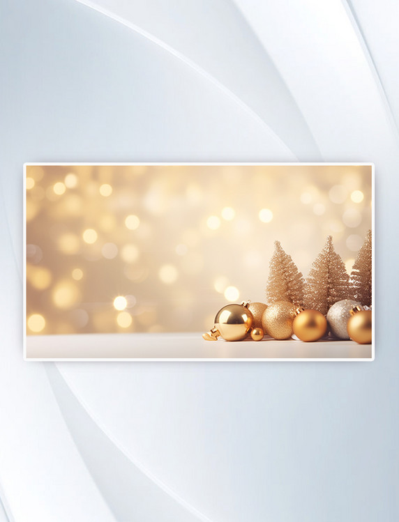 现代感朦胧美圣诞树高清背景元旦双旦