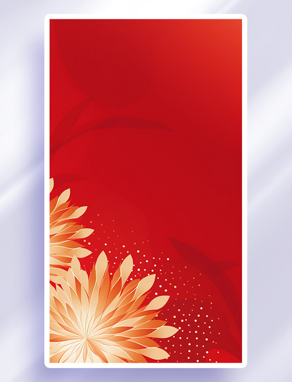 红金中式花纹底纹背景元旦新年春节