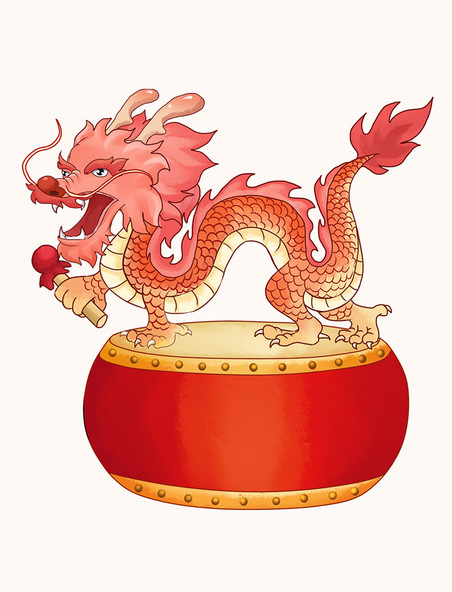 春节龙年大吉中国龙元素传统形象